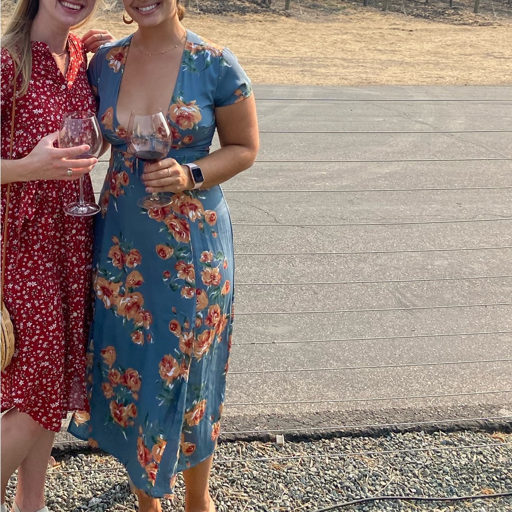Lulu floral midi dress